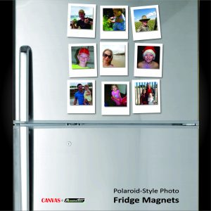 Polaroid-Style Photo Fridge Magnets - (9 per Pack) 12cm x 10cm