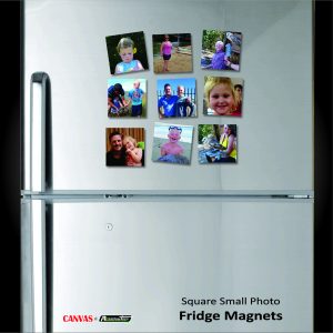 Square Small Photo Fridge Magnets - (9 per Pack) 6cm x 6cm